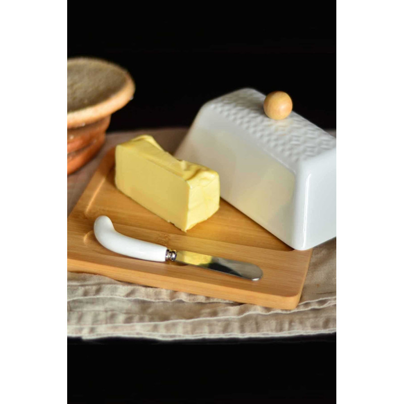 Bambum Una 3 Parça Tereyağı Servis Kabı